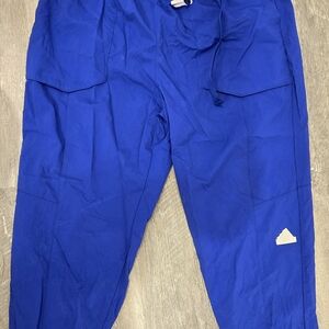 adidas Royal Blue Cargo Pants with Logo